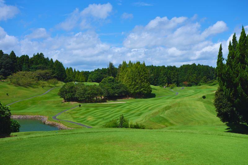 1番ホールのティグラウンドからの風景