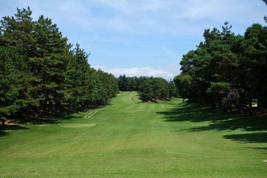 西コース5番ホールティグラウンド