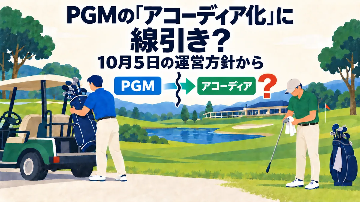 PGMの「アコーディア化」に線引き？10月5日の運営方針から