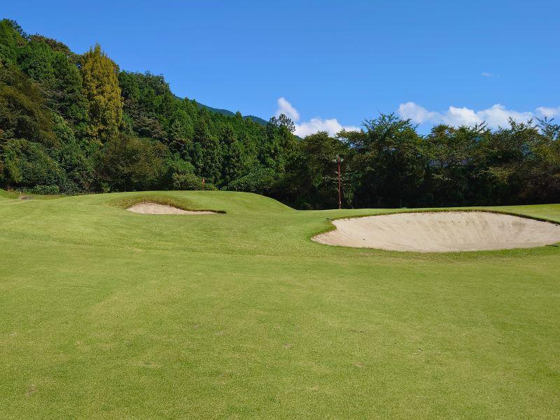 17番ホールセカンド地点