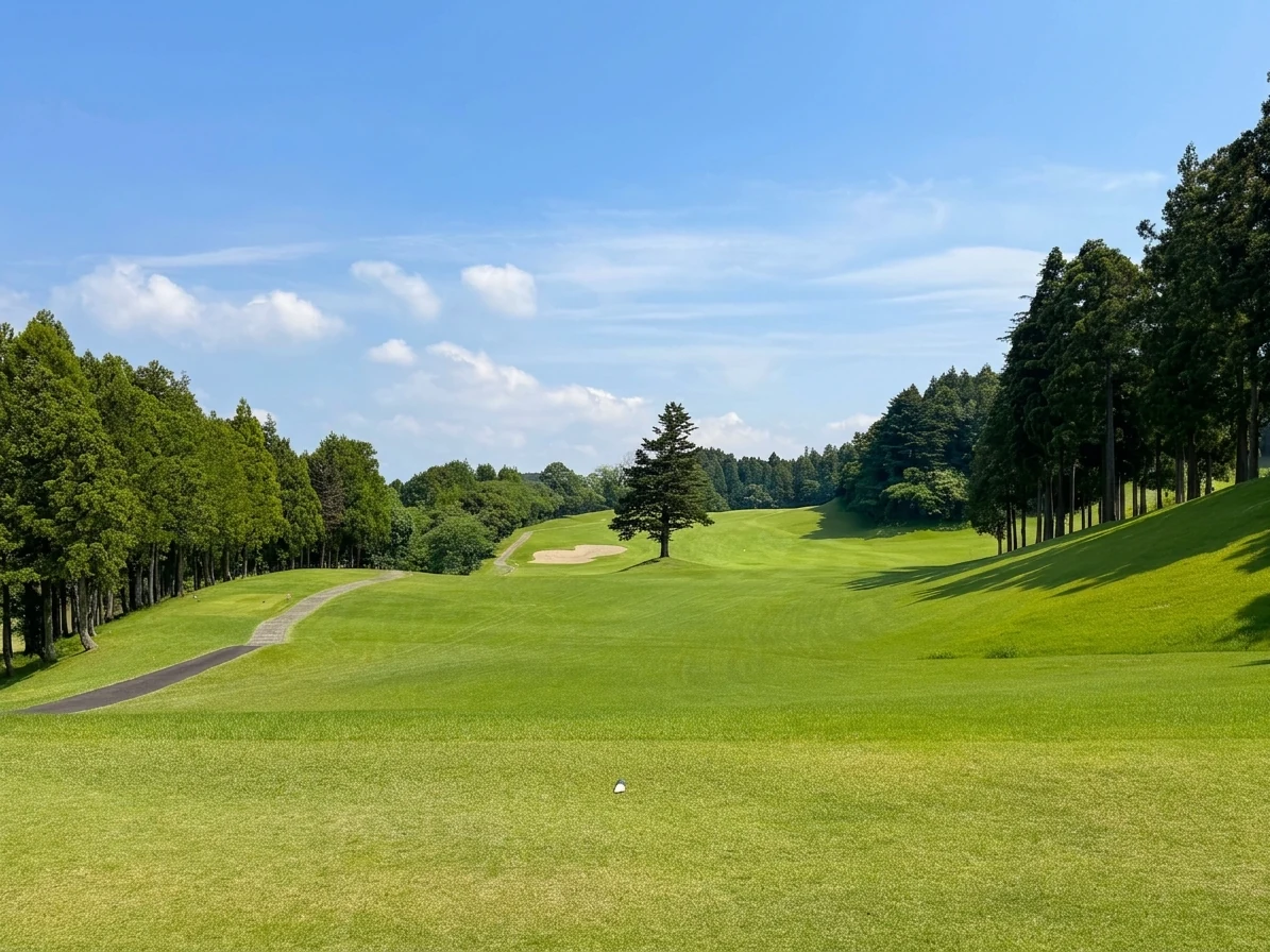 東7番ホール（531Y・Par5）ティーショット方向
