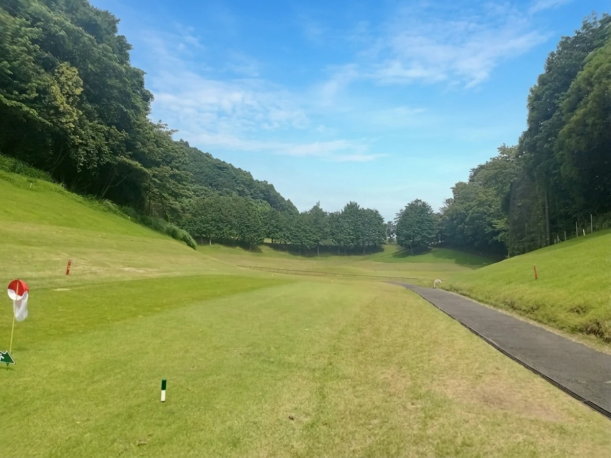 南7番ホール 2打目地点からグリーン方向