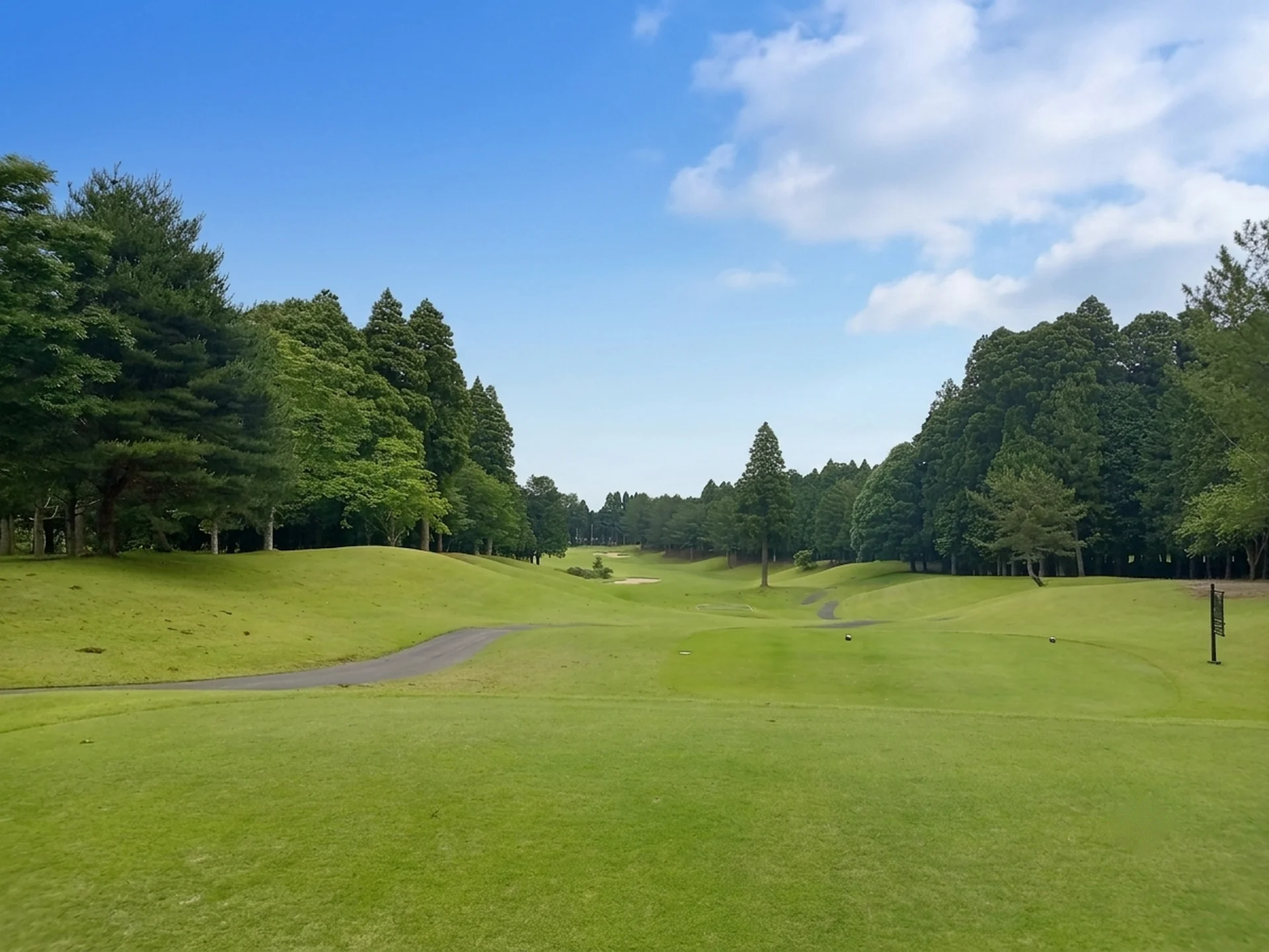 東コース6番ホール（446Y・Par4）ティーショット方向