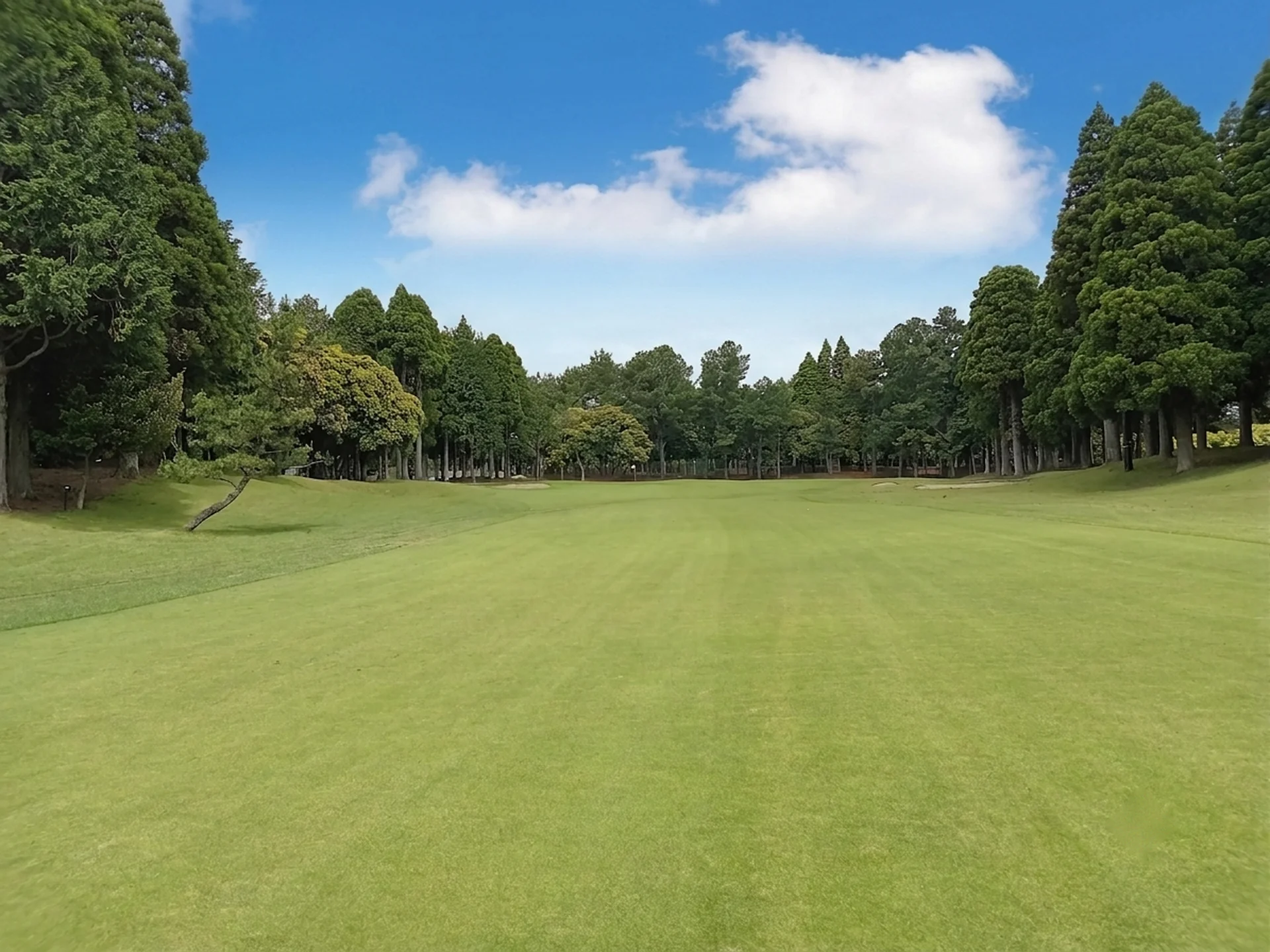東コース15番ホール 3打目地点からグリーン方向