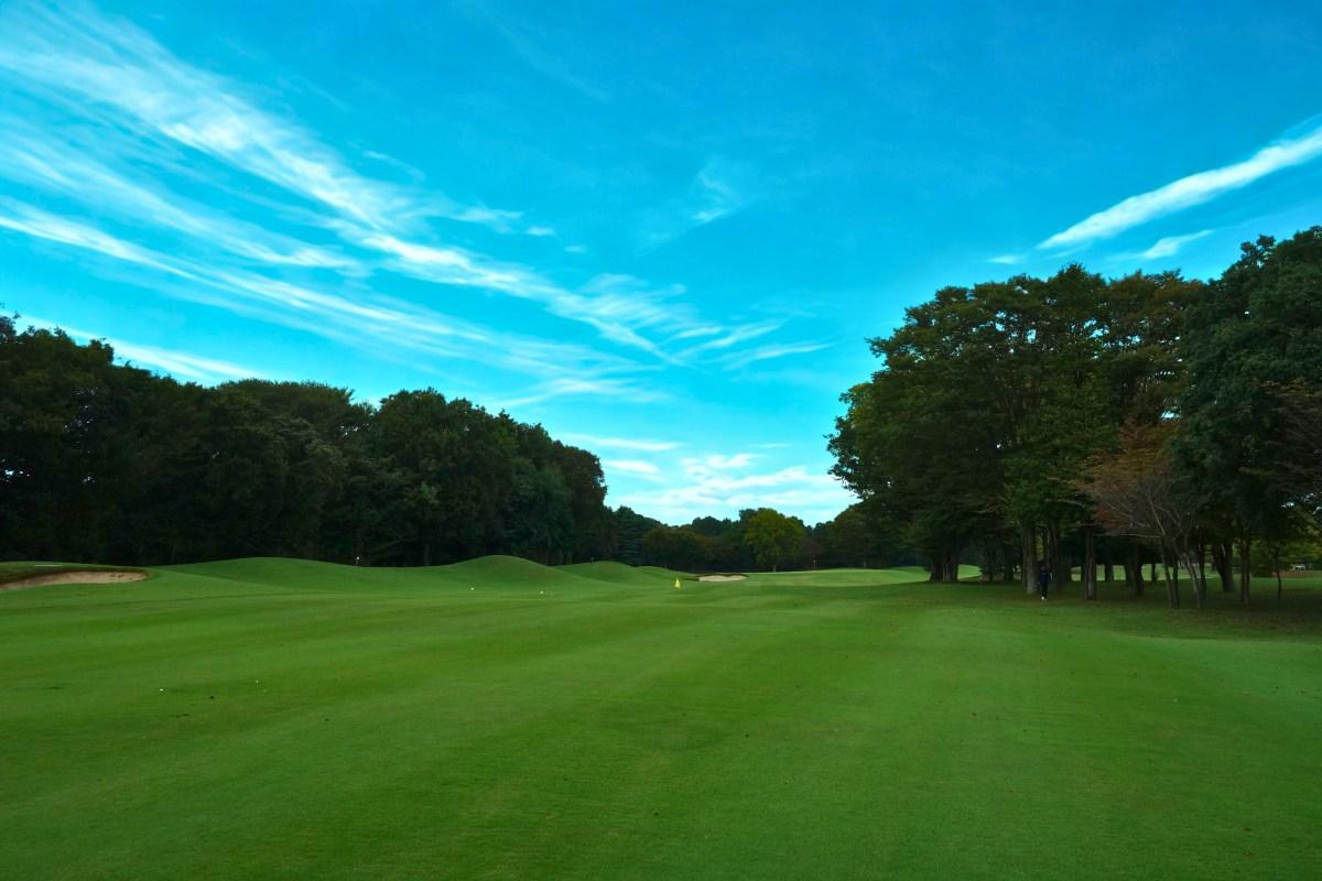 グリーンを望む8番ホール(セカンド地点)