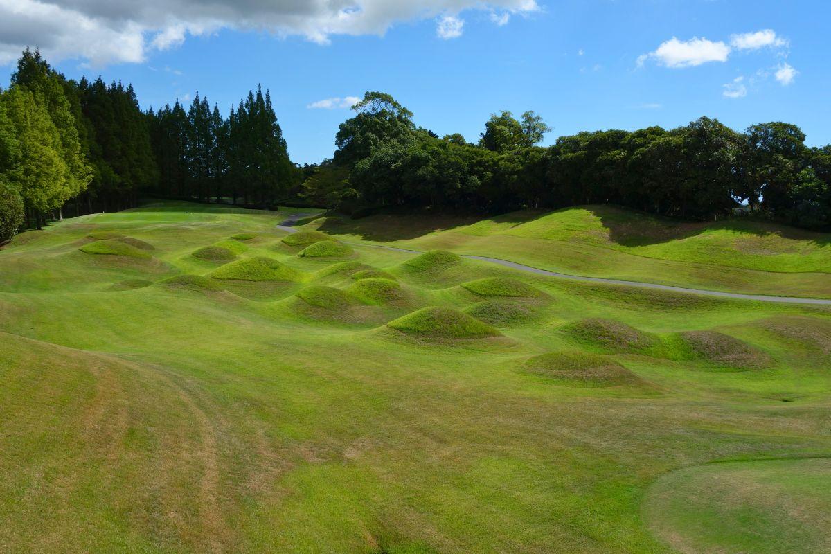 11番ホール 横から見たコブの形状