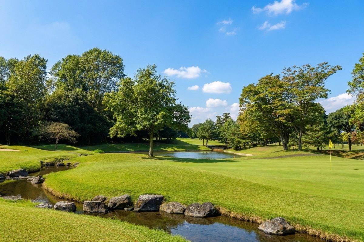 川の景観が美しい猿島カントリー倶楽部のINコース景観